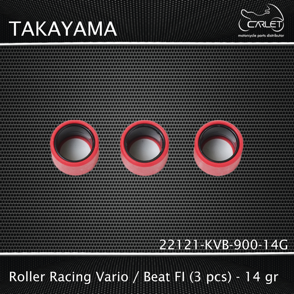 Takayama Roller Primary KVB Beat FI / ESP / POP / Street / Scoopy / Vario 110 (3 PCS)